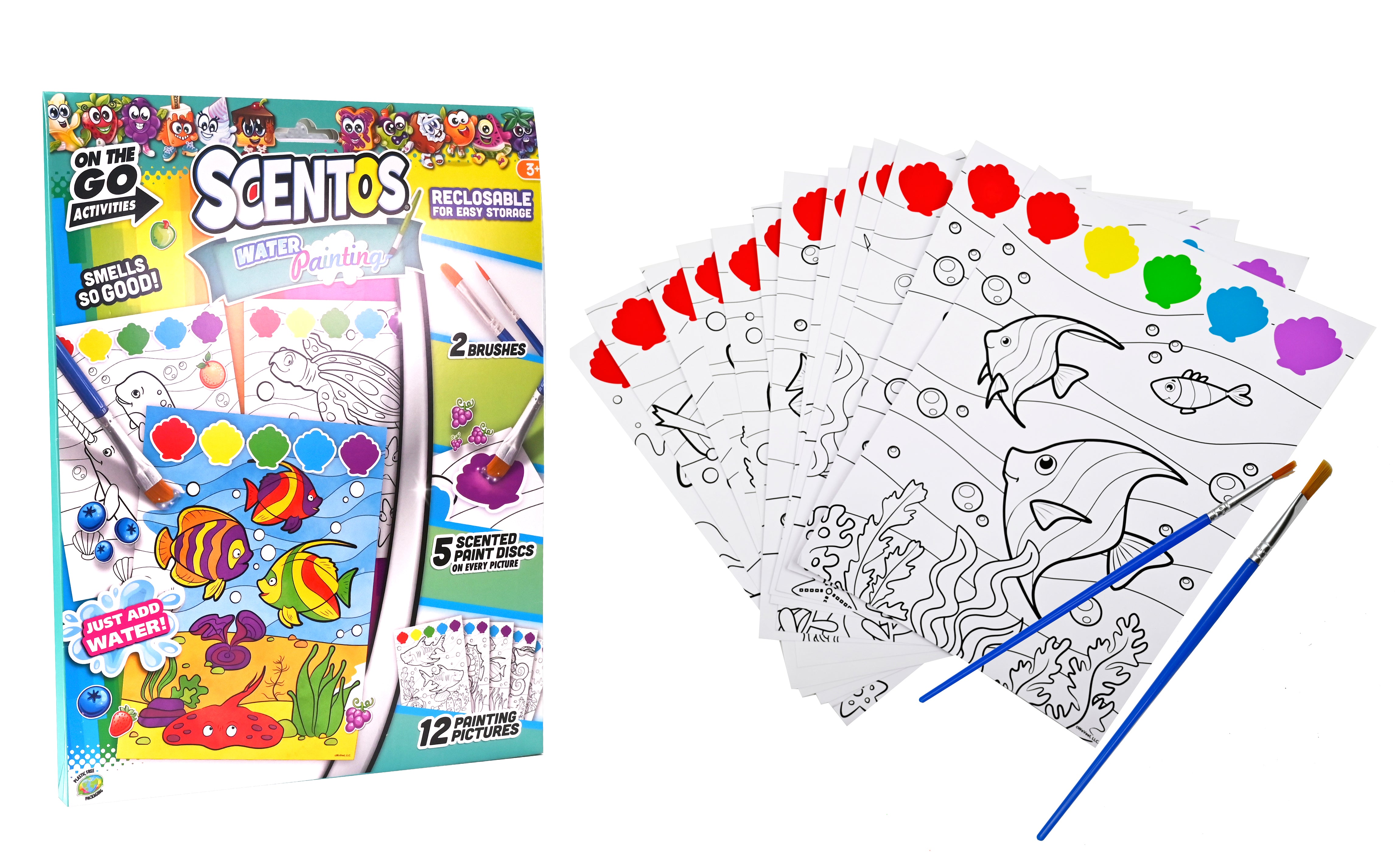 Scentos On The Go Activity Set water painting SEALIFE
