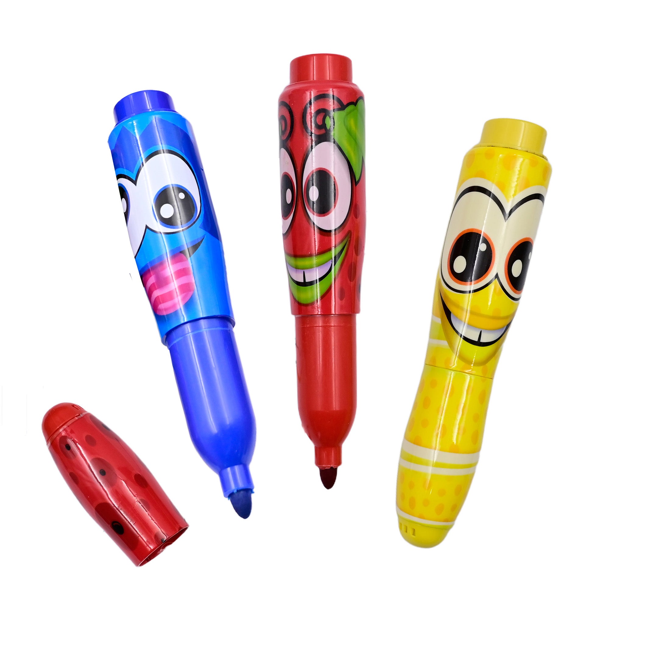 Scentos Funny Jumbo Face Markers - 3 Pack Asst