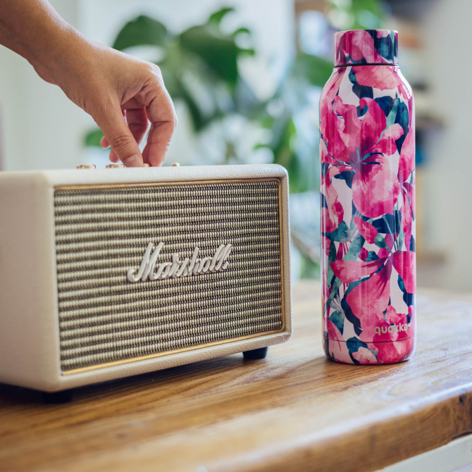 QUOKKA THERMAL SS BOTTLE SOLID PINK BLOOM 630 ML