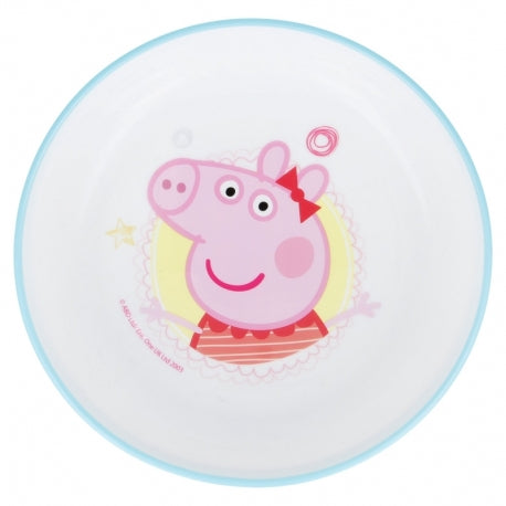 STOR NON SLIP BICOLOR PREMIUM BOWL PEPPA PIG CORE