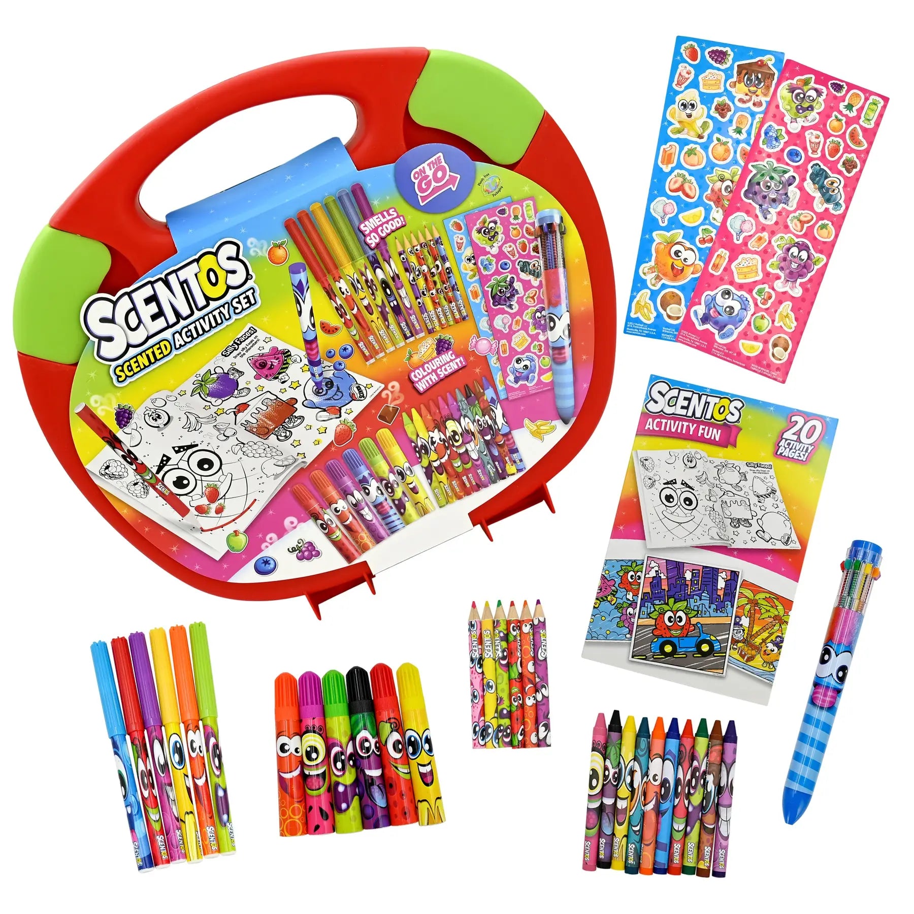 SCENTOS Scented Markers Activity On-The-Go Carry Case
