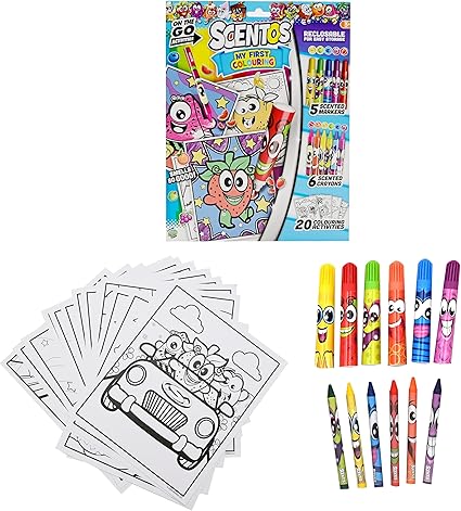 Scentos On The Go Activity Set MY First Colouring