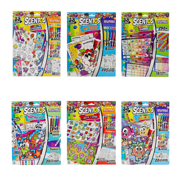 WeVeel Scentos On The Go 12-Piece Junior Assortment