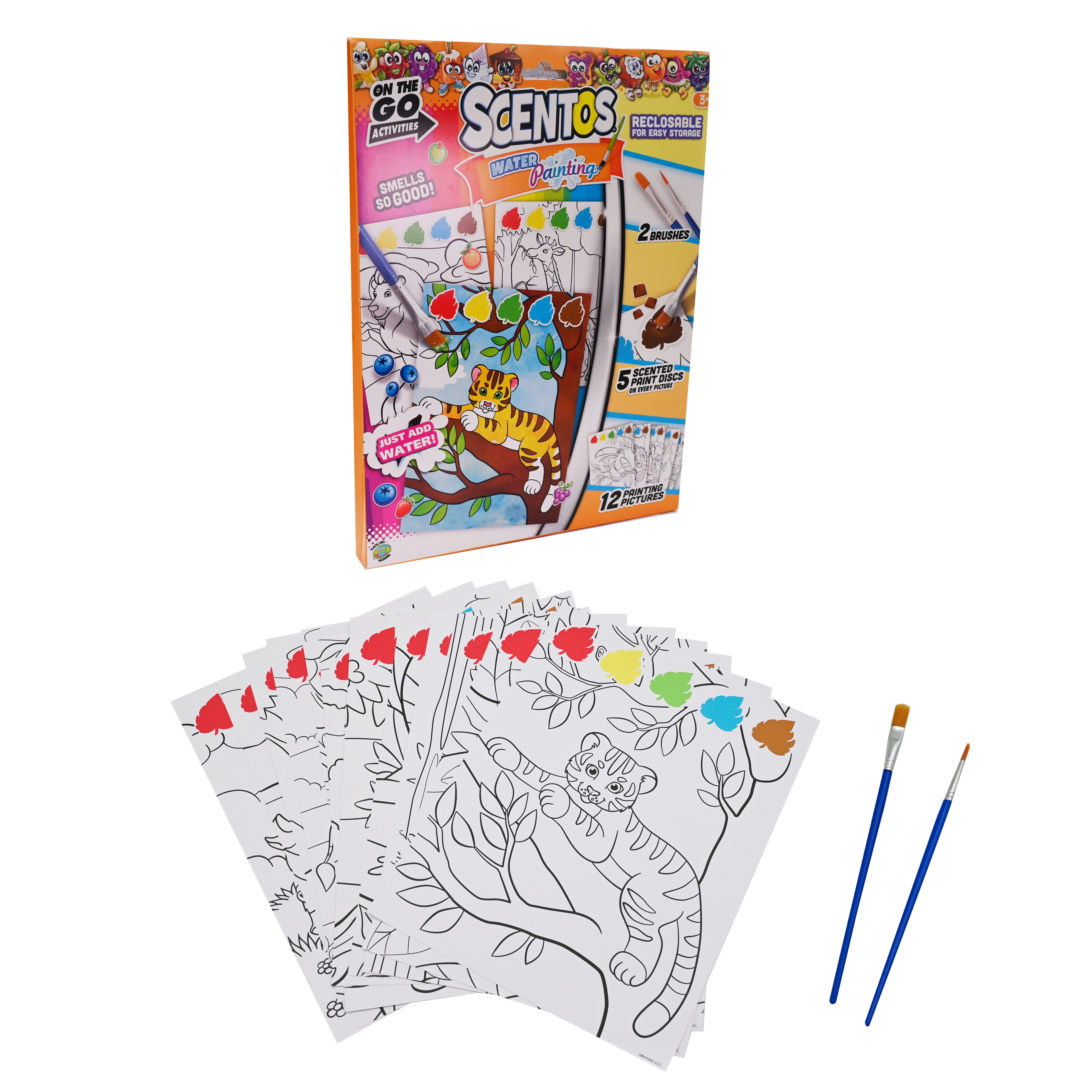 WeVeel Scentos On The Go Activity Set water painting Jungle