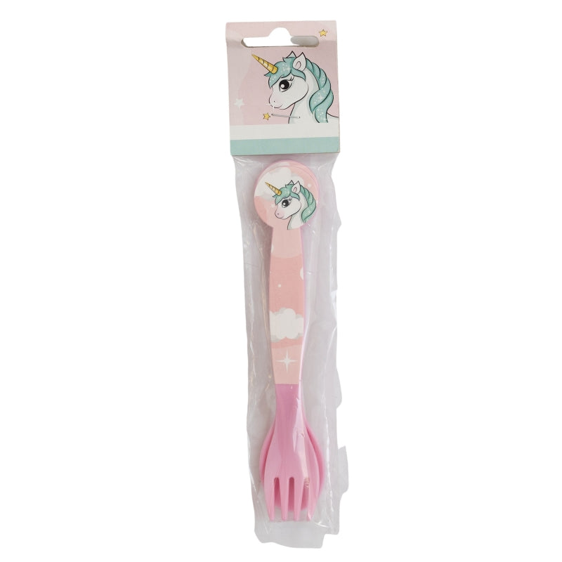 STOR 2 PCS PP CUTLERY SET IN POLYBAG UNICORN RANGE