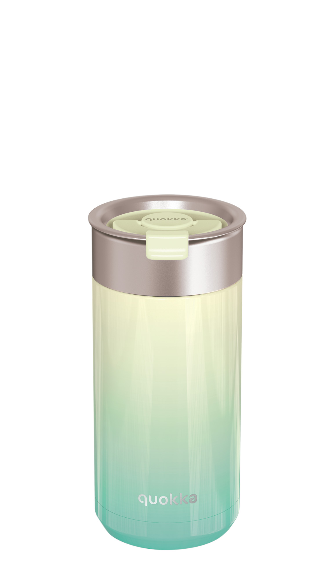 QUOKKA THERMAL SS COFFEE TUMBLER BOOST LEMON LIME 400 ML