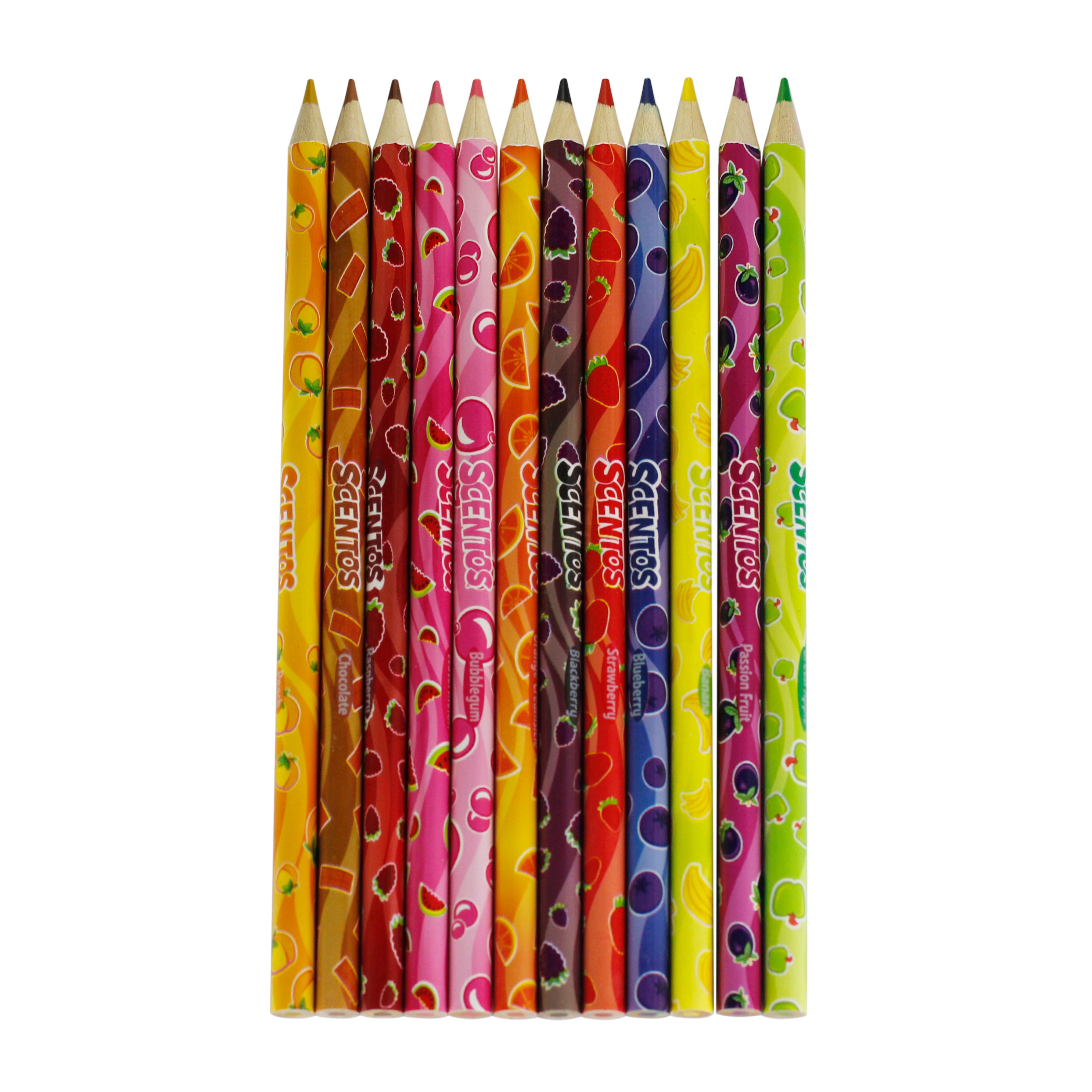 SCENTOS Scented 12 COLOURING PENCILS