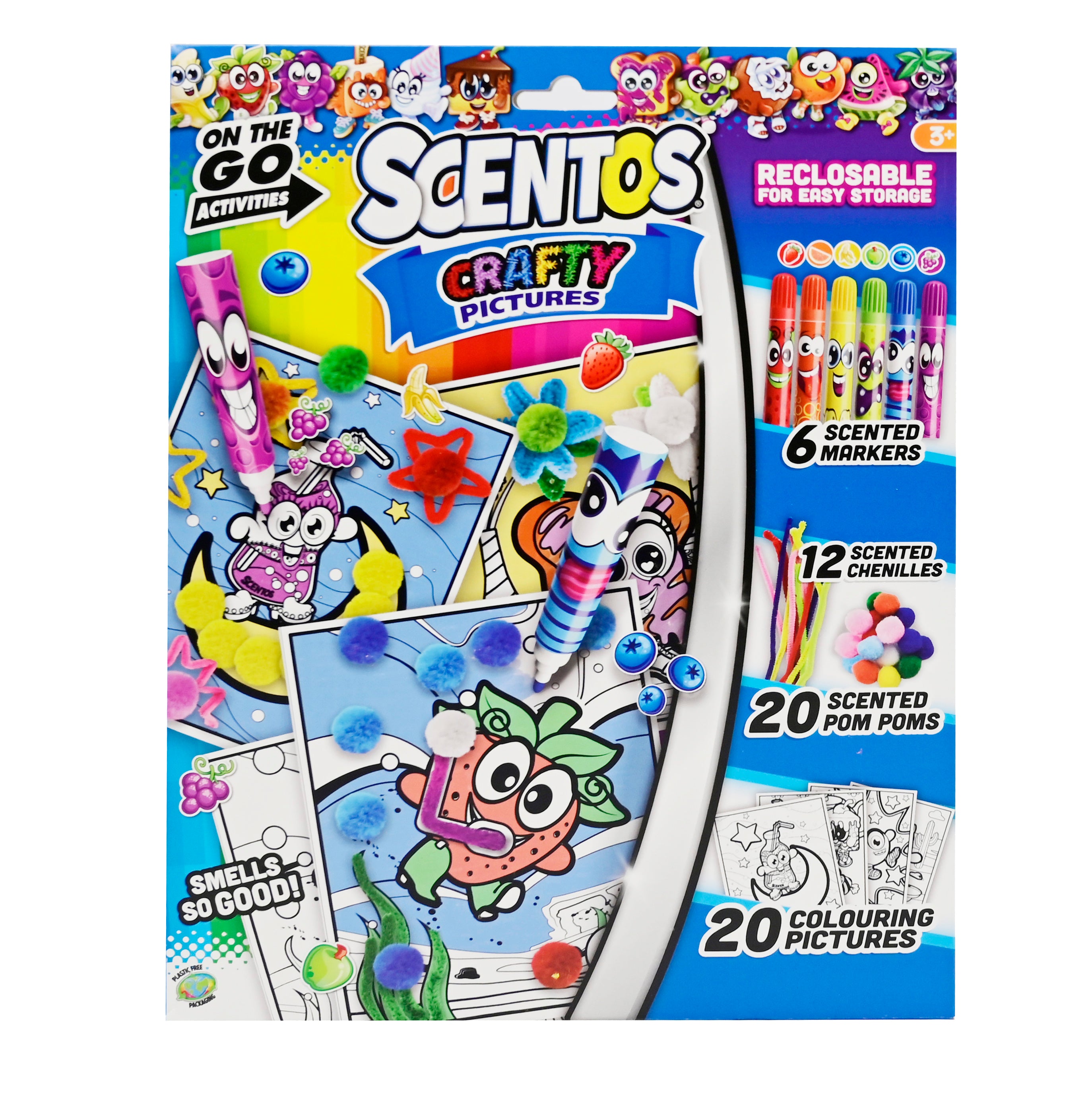 WeVeel Scentos On The Go Activity Set CRAFTY PICTURES