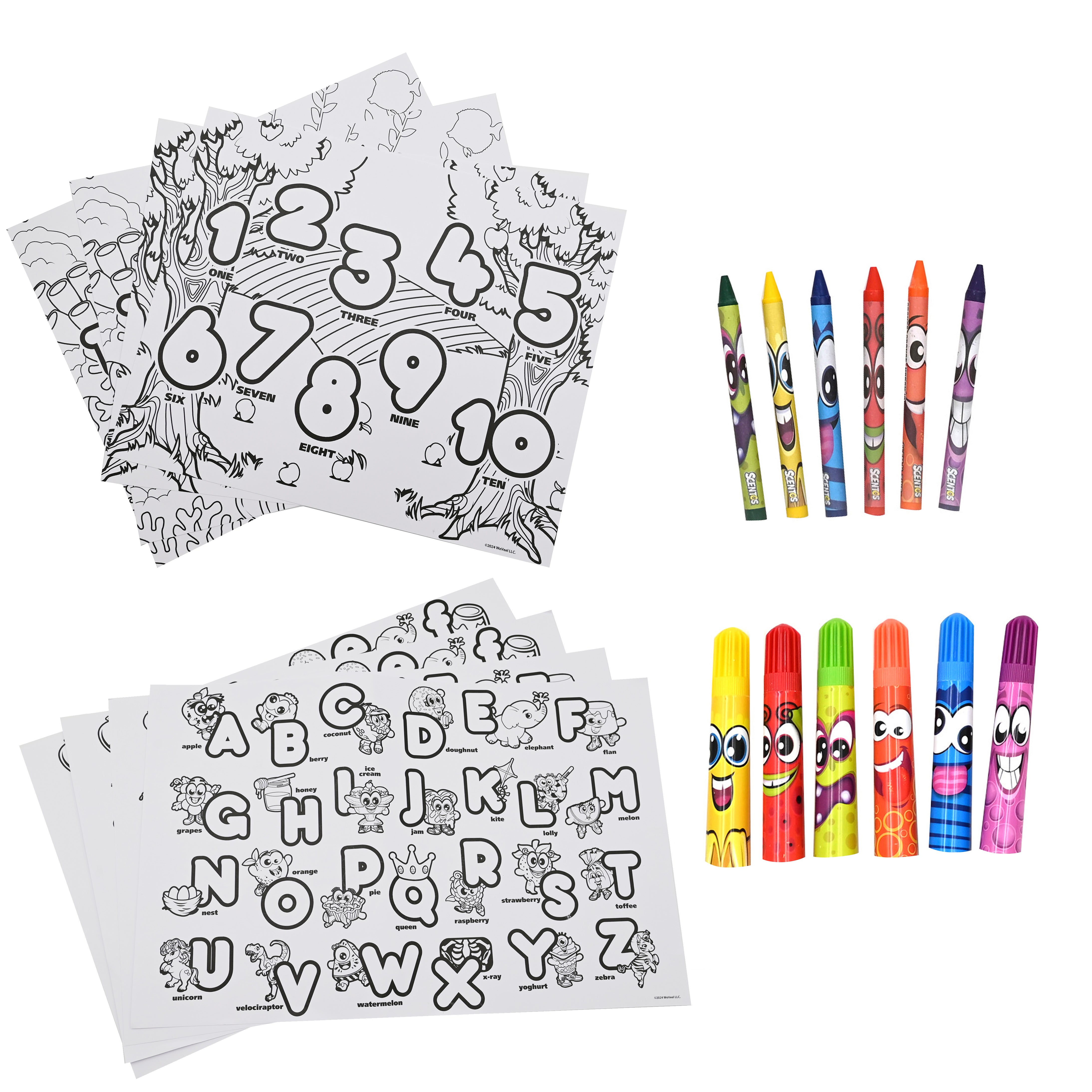 SCENTOS ON THE GO LEARNING NUMBERS & LETTERS