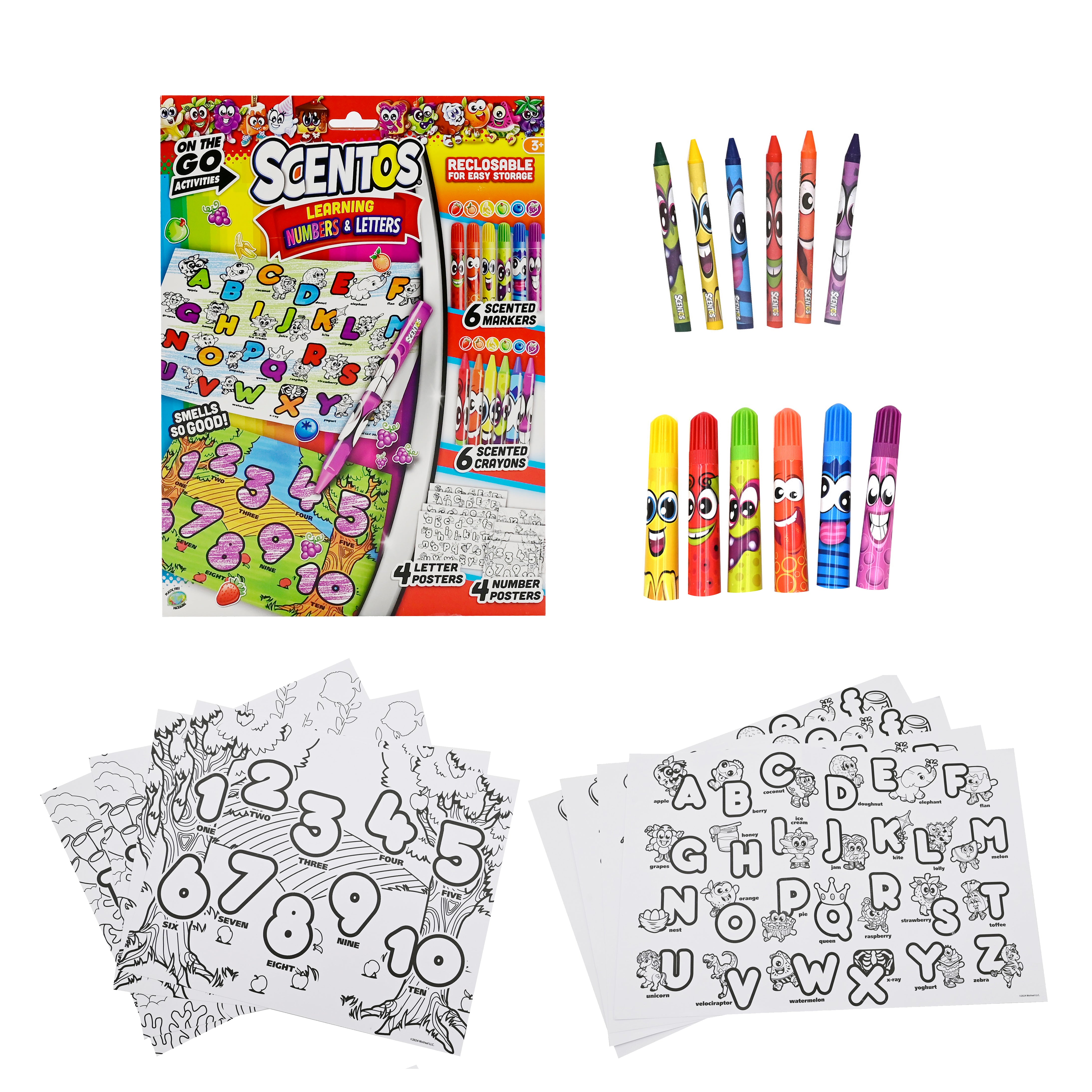 SCENTOS ON THE GO LEARNING NUMBERS & LETTERS