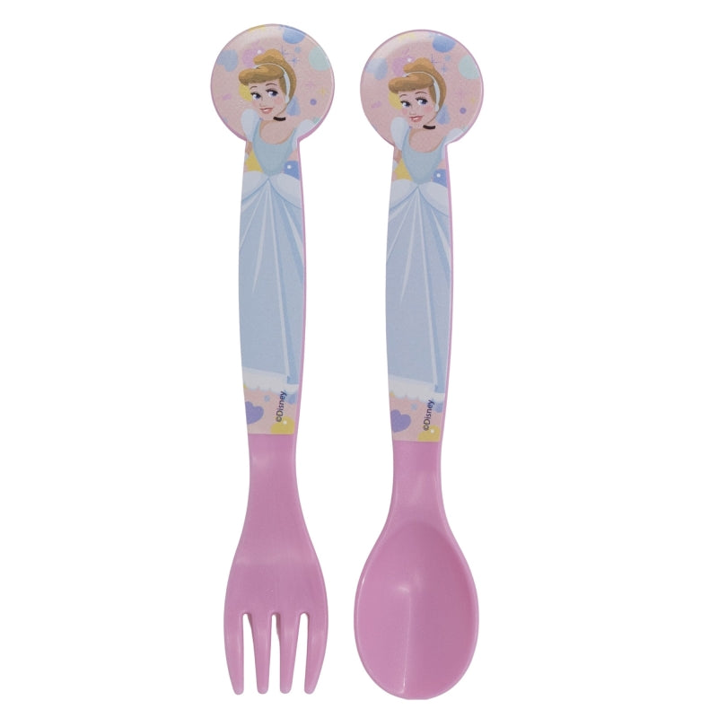 STOR 2 PCS PP CUTLERY SET IN POLYBAG DISNEY PRINCESS TRUE