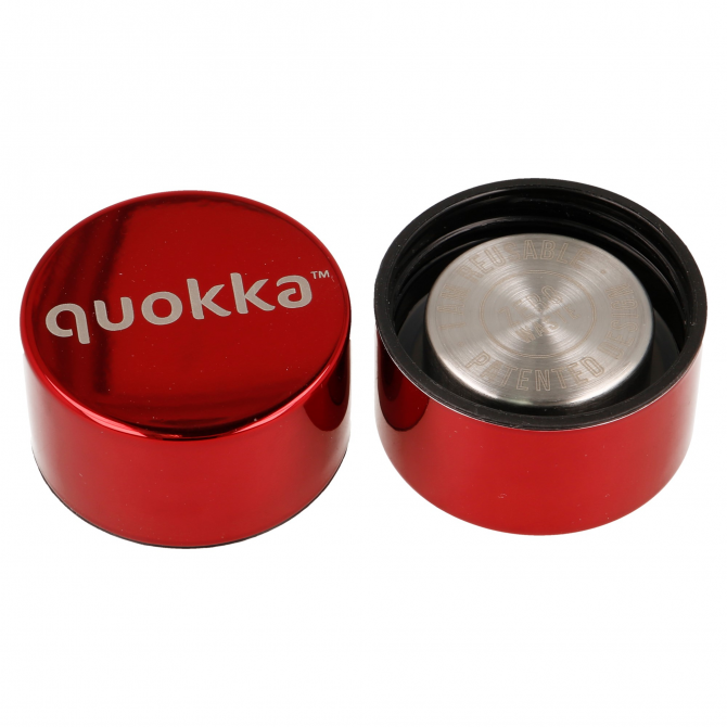 QUOKKA THERMAL SS BOTTLE SOLID SLEEK RUBY 630 ML