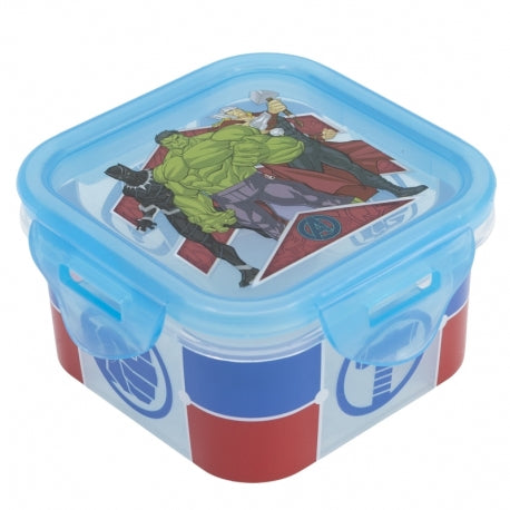 STOR SQUARE HERMETIC FOOD CONTAINER 290 ML AVENGERS HERALDIC ARMY