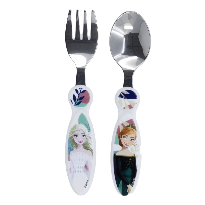 STOR 2 PCS ELLIPTICAL METALLIC CUTLERY SET FROZEN TRUST THE JOURNEY