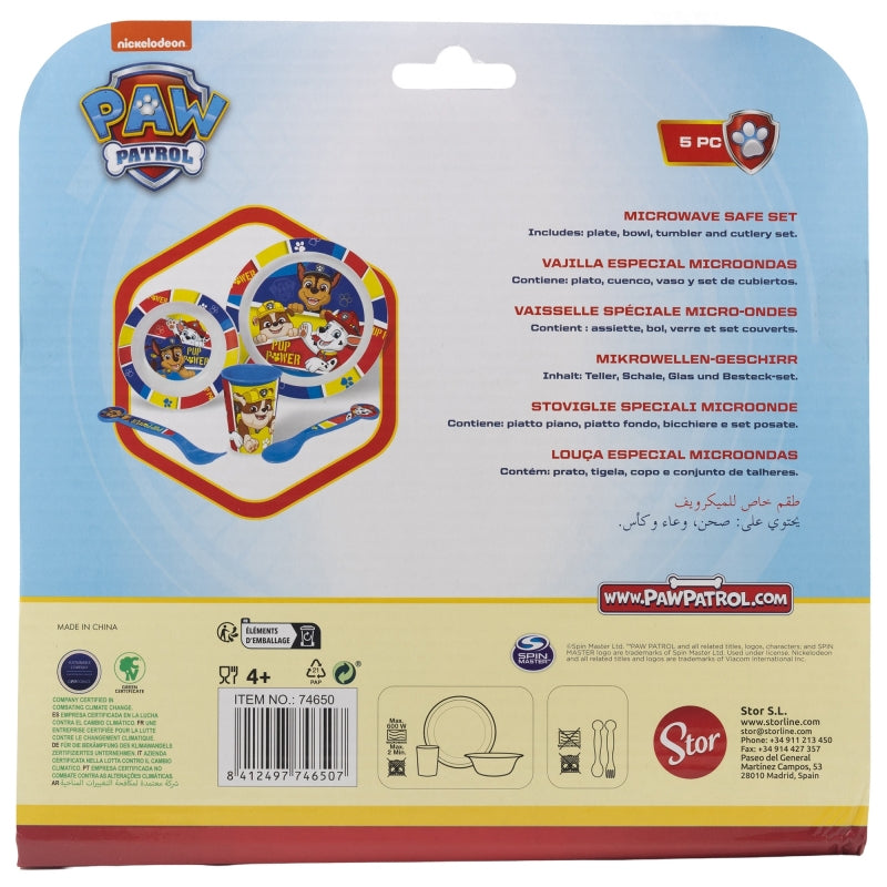 STOR 5 PCS KIDS MICRO SET PAW PATROL PUP POWER
