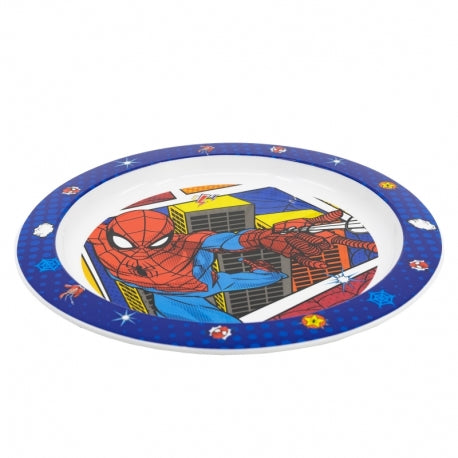 STOR KIDS MICRO PLATE SPIDERMAN MIDNIGHT FLYER