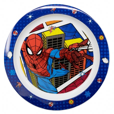 STOR KIDS MICRO PLATE SPIDERMAN MIDNIGHT FLYER