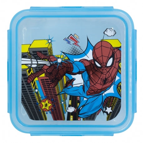 STOR SQUARE HERMETIC FOOD CONTAINER 500 ML SPIDERMAN MIDNIGHT FLYER