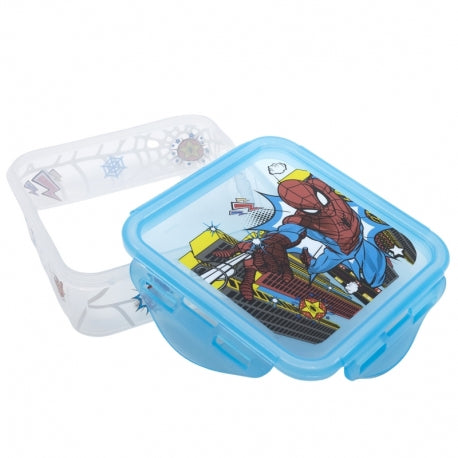 STOR SQUARE HERMETIC FOOD CONTAINER 500 ML SPIDERMAN MIDNIGHT FLYER