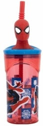 STOR 3D FIGURINE TUMBLER 360 ML SPIDERMAN ARACHNID GRID