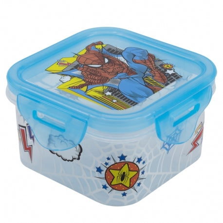 STOR SQUARE HERMETIC FOOD CONTAINER 290 ML SPIDERMAN MIDNIGHT FLYER