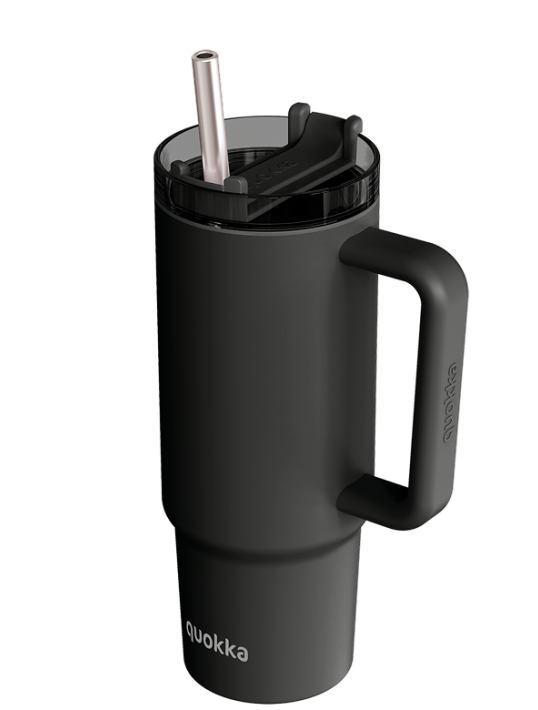 QUOKKA THERMAL SS MUG STREAM BLACK 950 ML