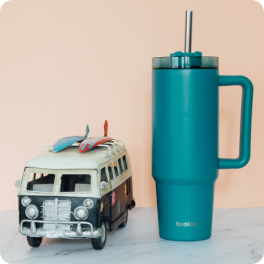 QUOKKA THERMAL SS MUG STREAM MIDNIGHT GREEN 950 ML