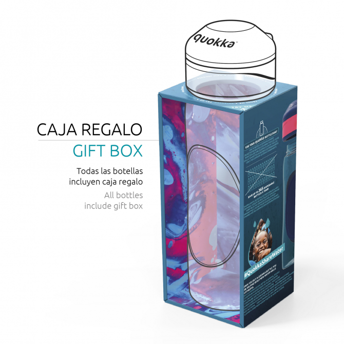 QUOKKA TRITAN BOTTLE SPLASH CARBON 730 ML