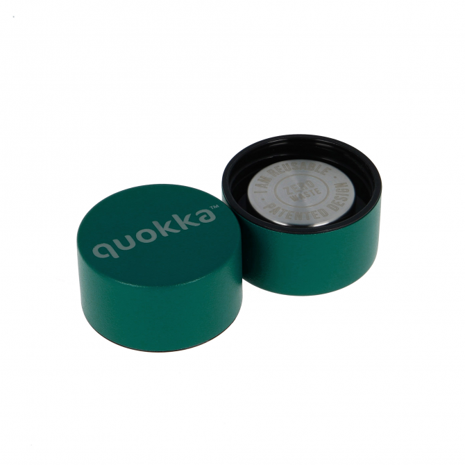 QUOKKA THERMAL SS BOTTLE SOLID DARK FOREST POWDER 630 ML