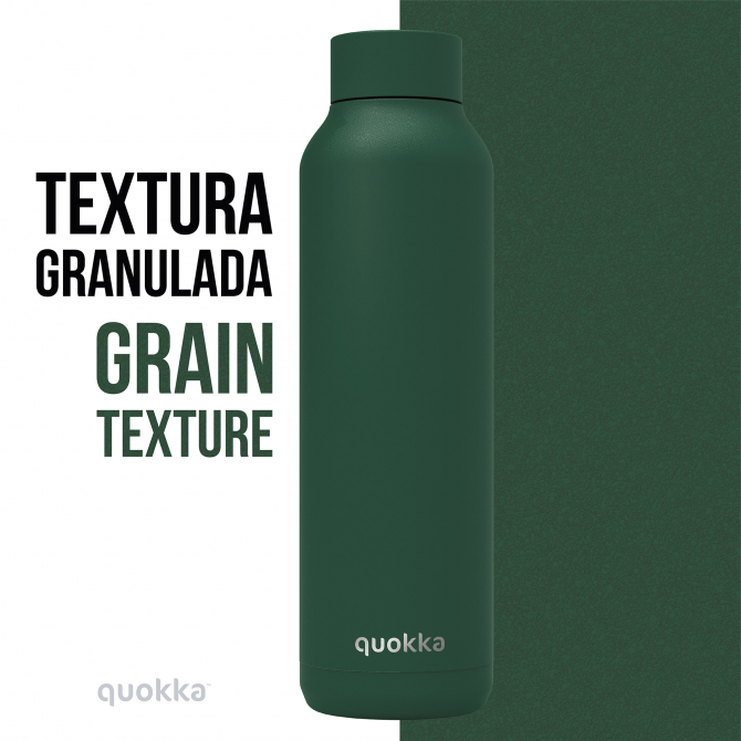 QUOKKA THERMAL SS BOTTLE SOLID DARK FOREST POWDER 630 ML