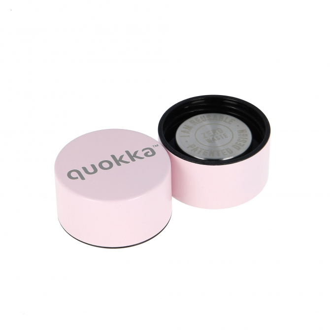 QUOKKA THERMAL SS BOTTLE SOLID QUARTZ PINK POWDER 630 ML