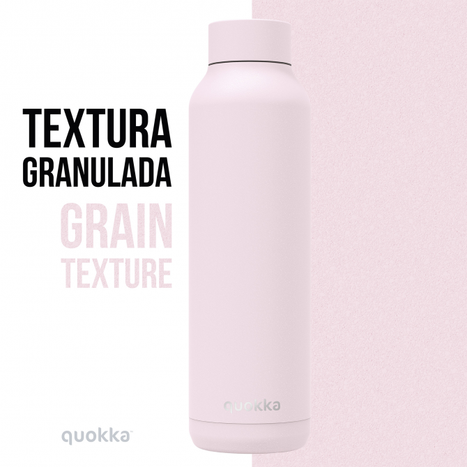 QUOKKA THERMAL SS BOTTLE SOLID QUARTZ PINK POWDER 630 ML