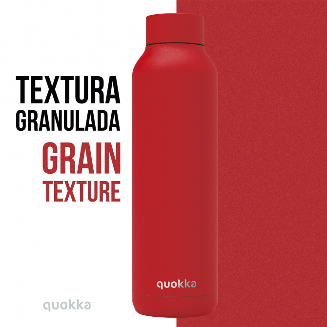 QUOKKA THERMAL SS BOTTLE SOLID QUARTZ LAVA POWDER 630 ML