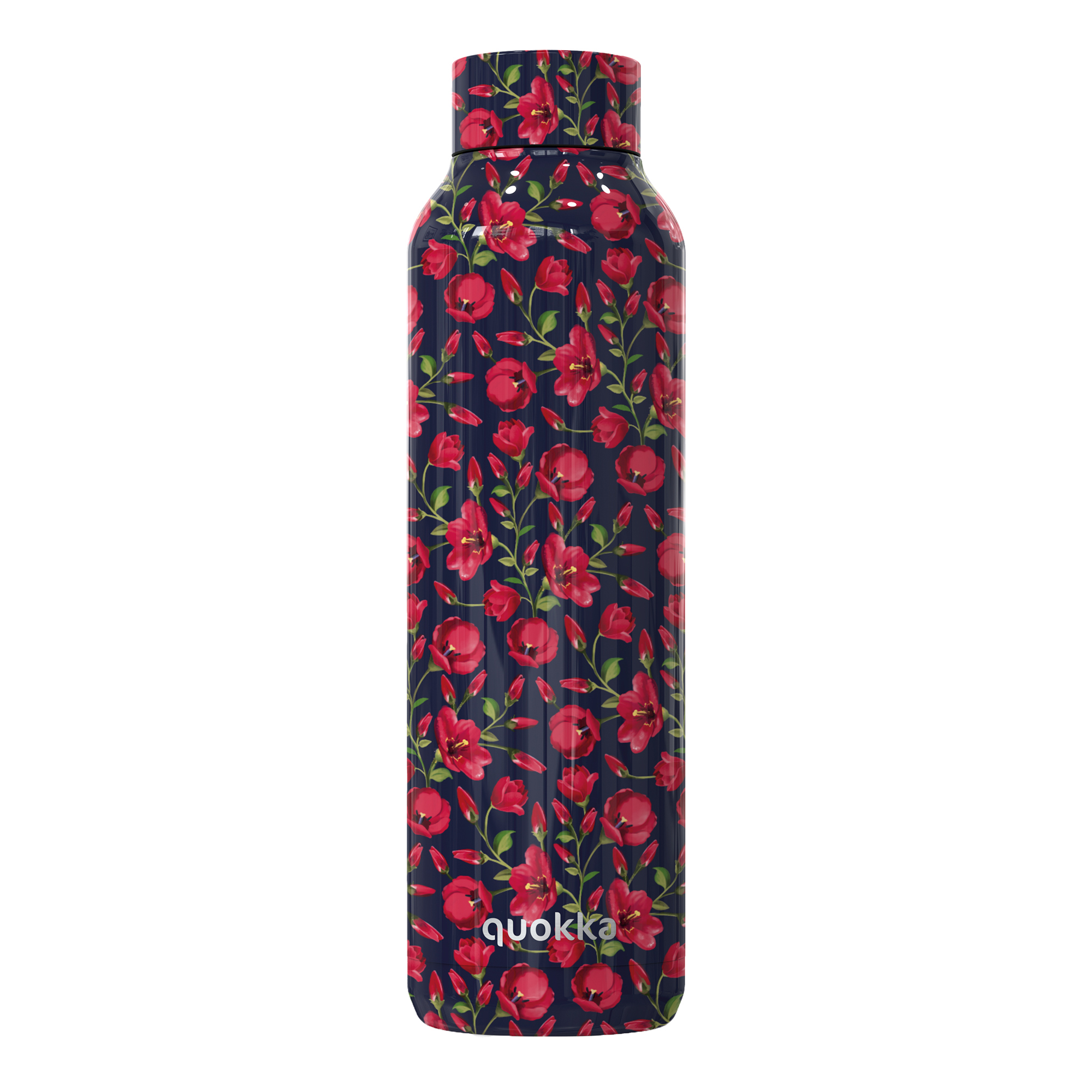 QUOKKA THERMAL SS BOTTLE SOLID TINY TULIPS 630 ML