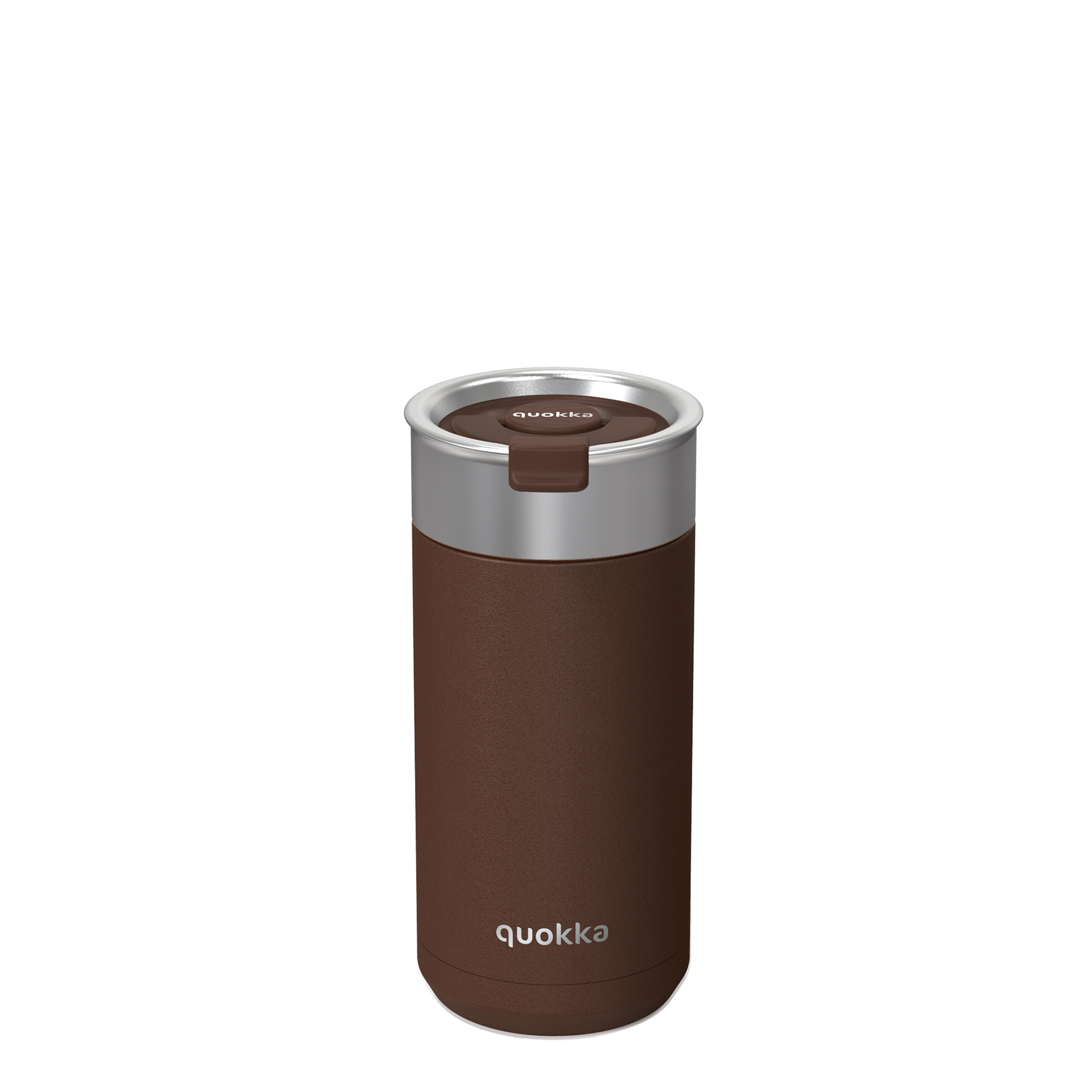 QUOKKA THERMAL SS COFFEE/TEA TUMBLER BOOST BROWN 400 ML