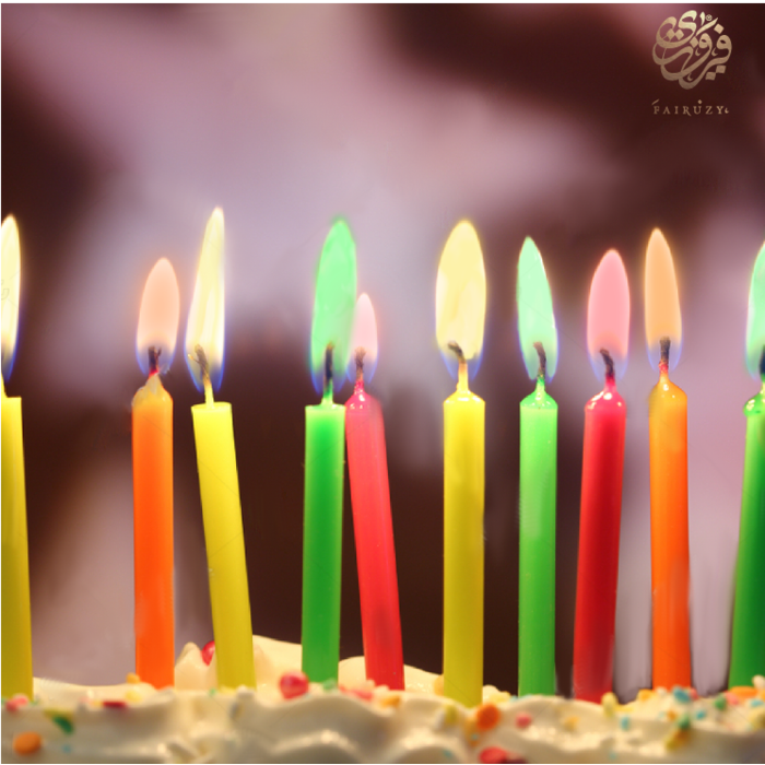 Colored Flame Birthday Candles – MULTI-COLOR (12-PACK)