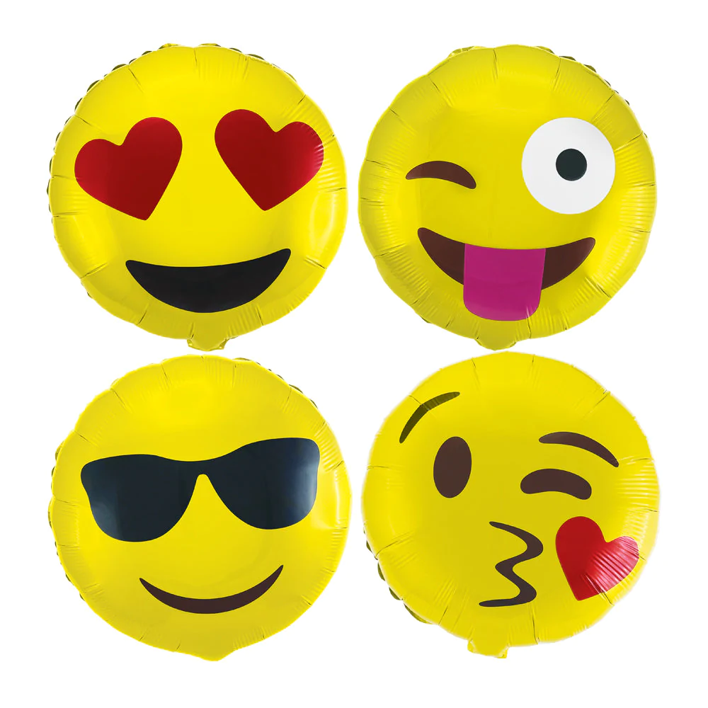 Foil Balloon Set – Emojis Theme
