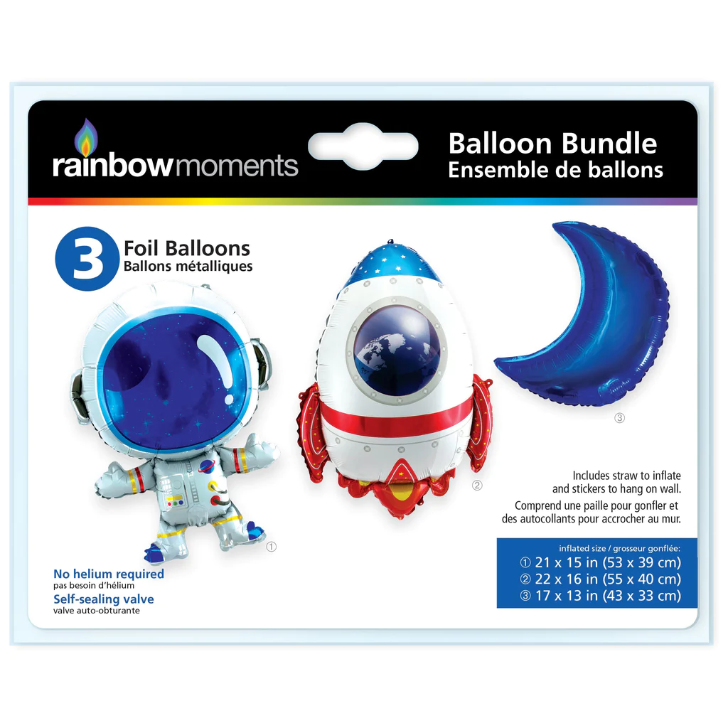 Foil Balloon Set – Space Theme