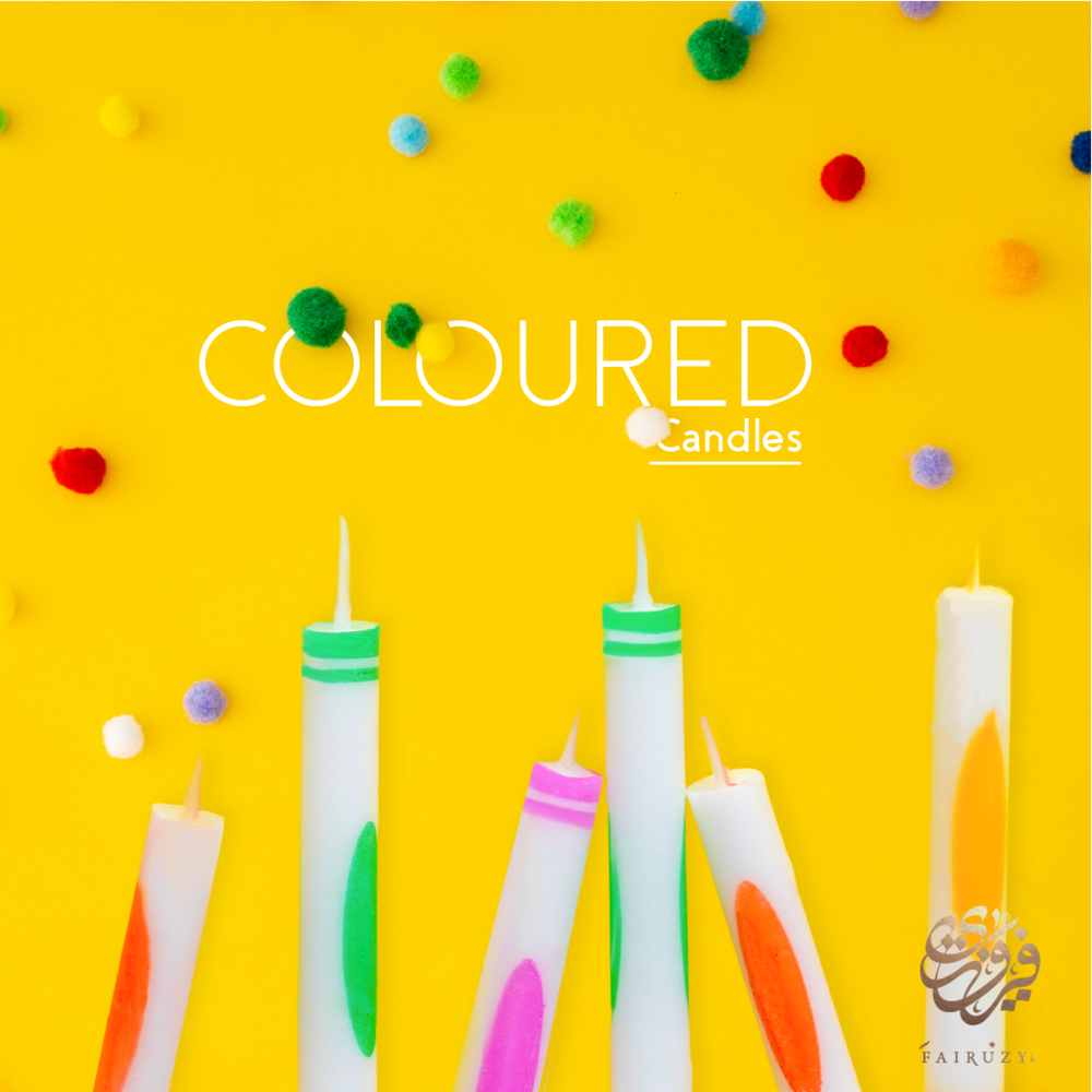 Colored Flame Crayon Candles