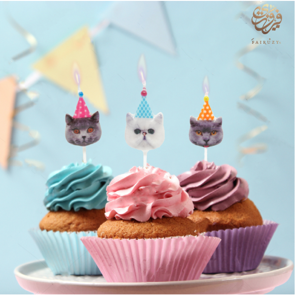 Party Cats Paraffin Shape Candles