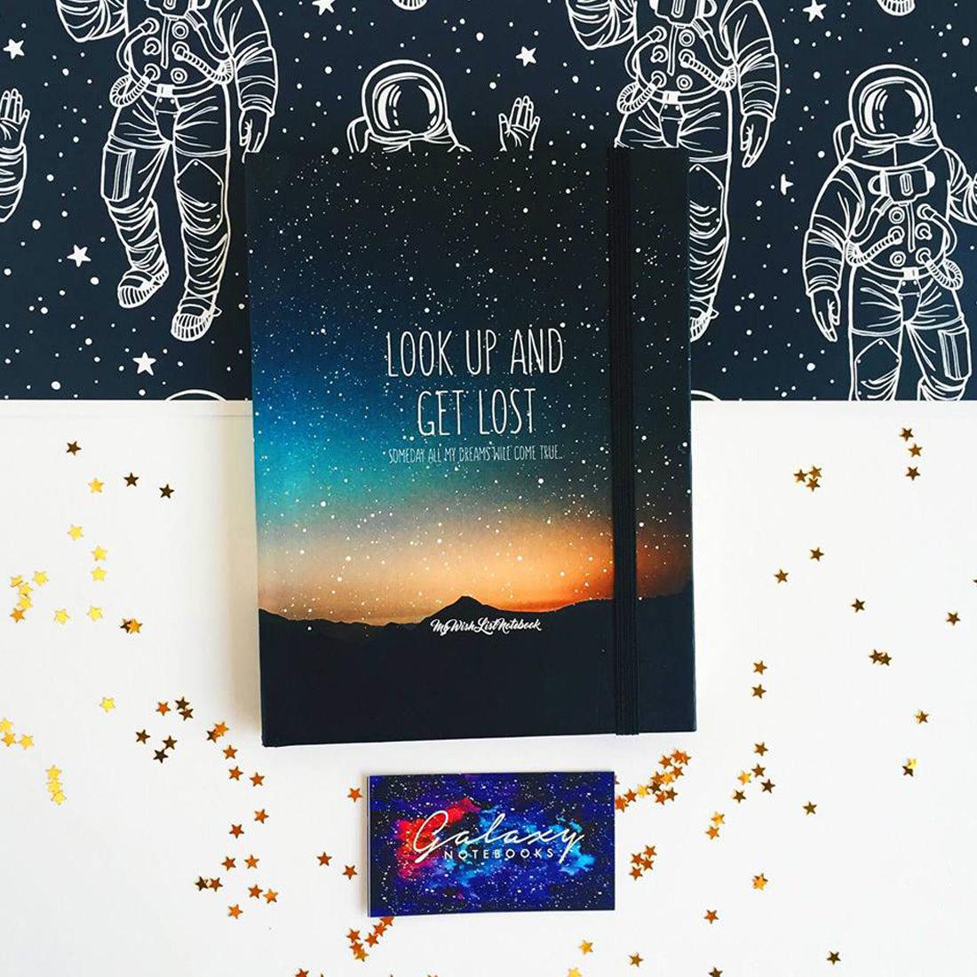 Galaxy Sketchbook Green- Large Size A5