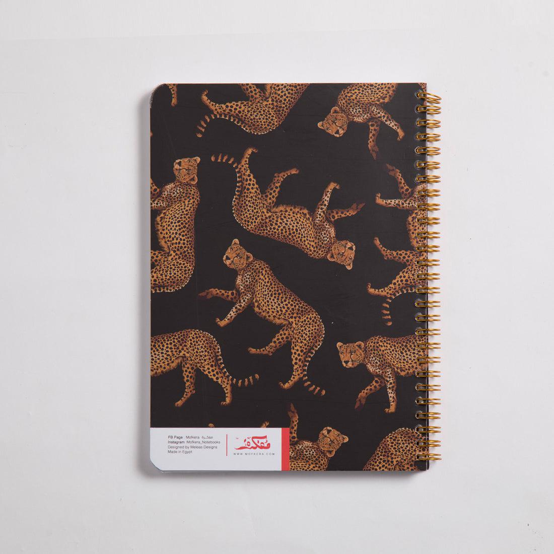 Cheetah Wire Notebook - Small
