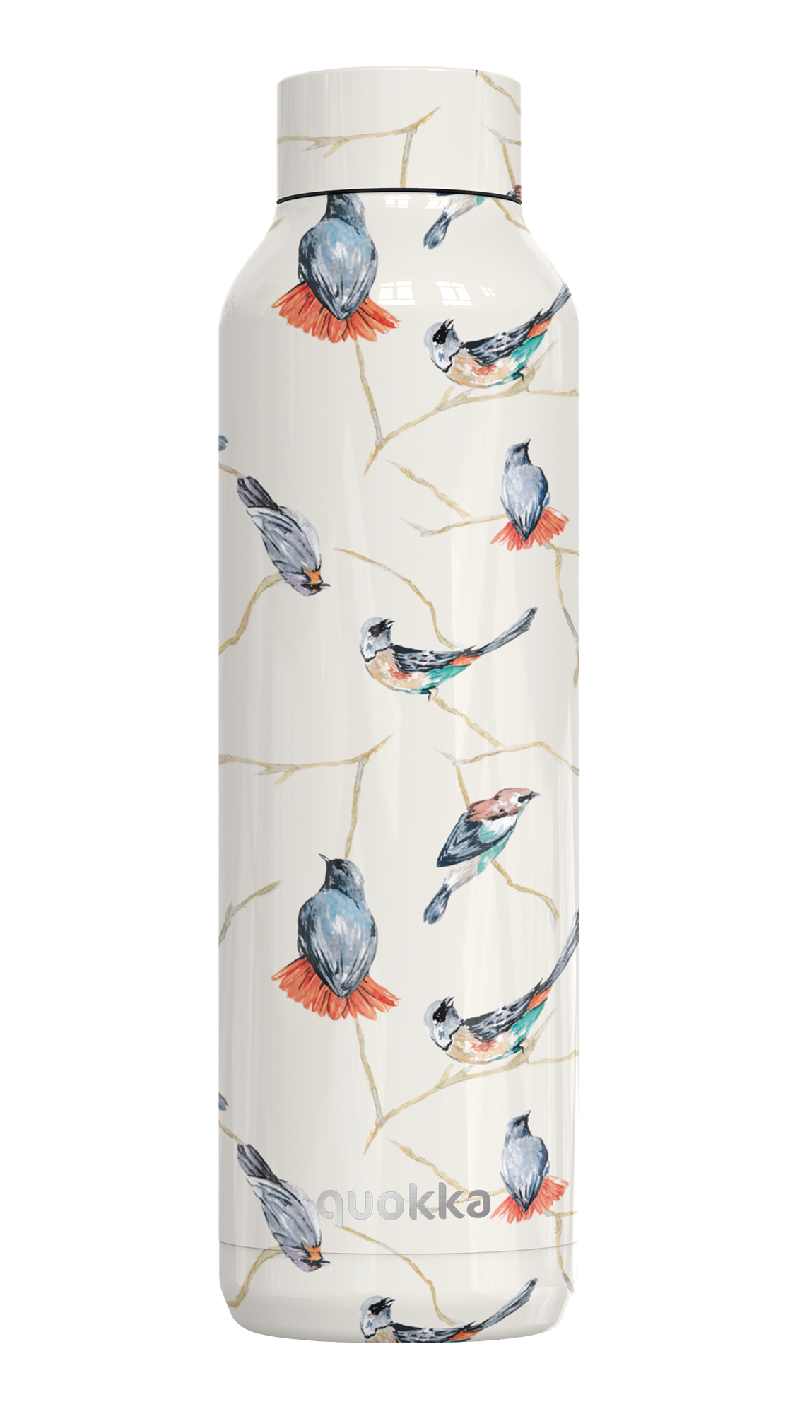 QUOKKA THERMAL SS BOTTLE SOLID BIRDS 630 ML