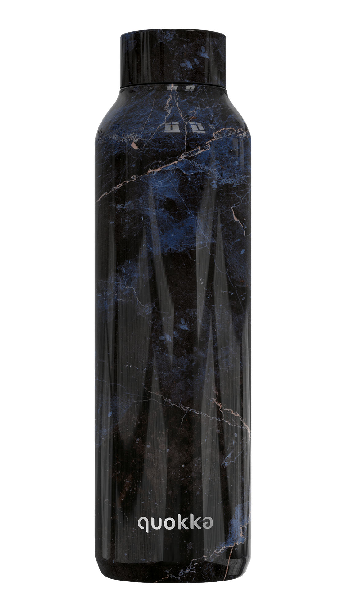 QUOKKA THERMAL SS BOTTLE SOLID BLACK MARBLE 630 ML