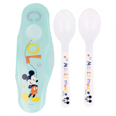 STOR TODDLER 2 PCS PP SPOONS TRAVEL SET COOL LIKE MICKEY