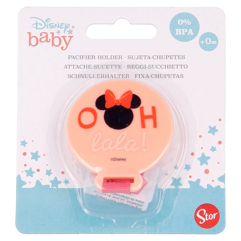 STOR BABY PACIFIER HOLDER IN BLISTER MINNIE INDIGO DREAMS