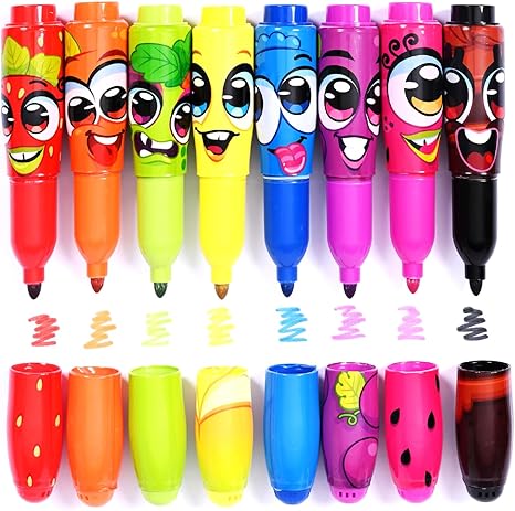 WeVeel Scentos  Funny Jumbo markers  - 8 Pack