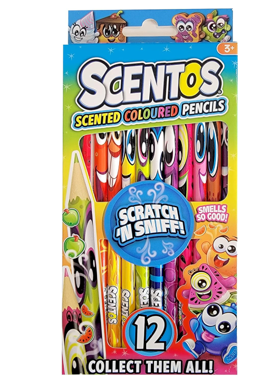 WeVeel SCENTOS Scented  12 COLOURING PENCILS