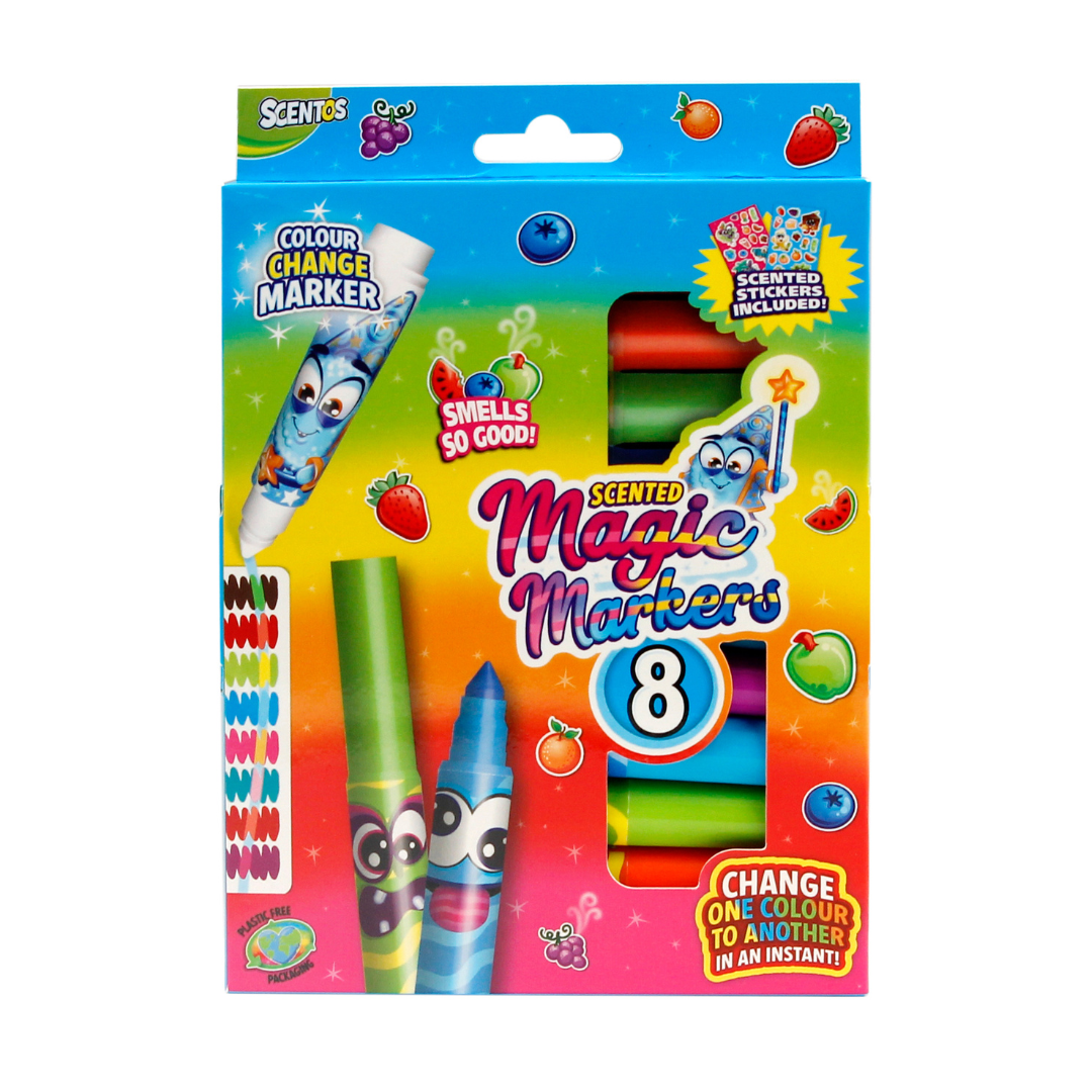 Scentos Scented Magic Markers, Pack Of 8