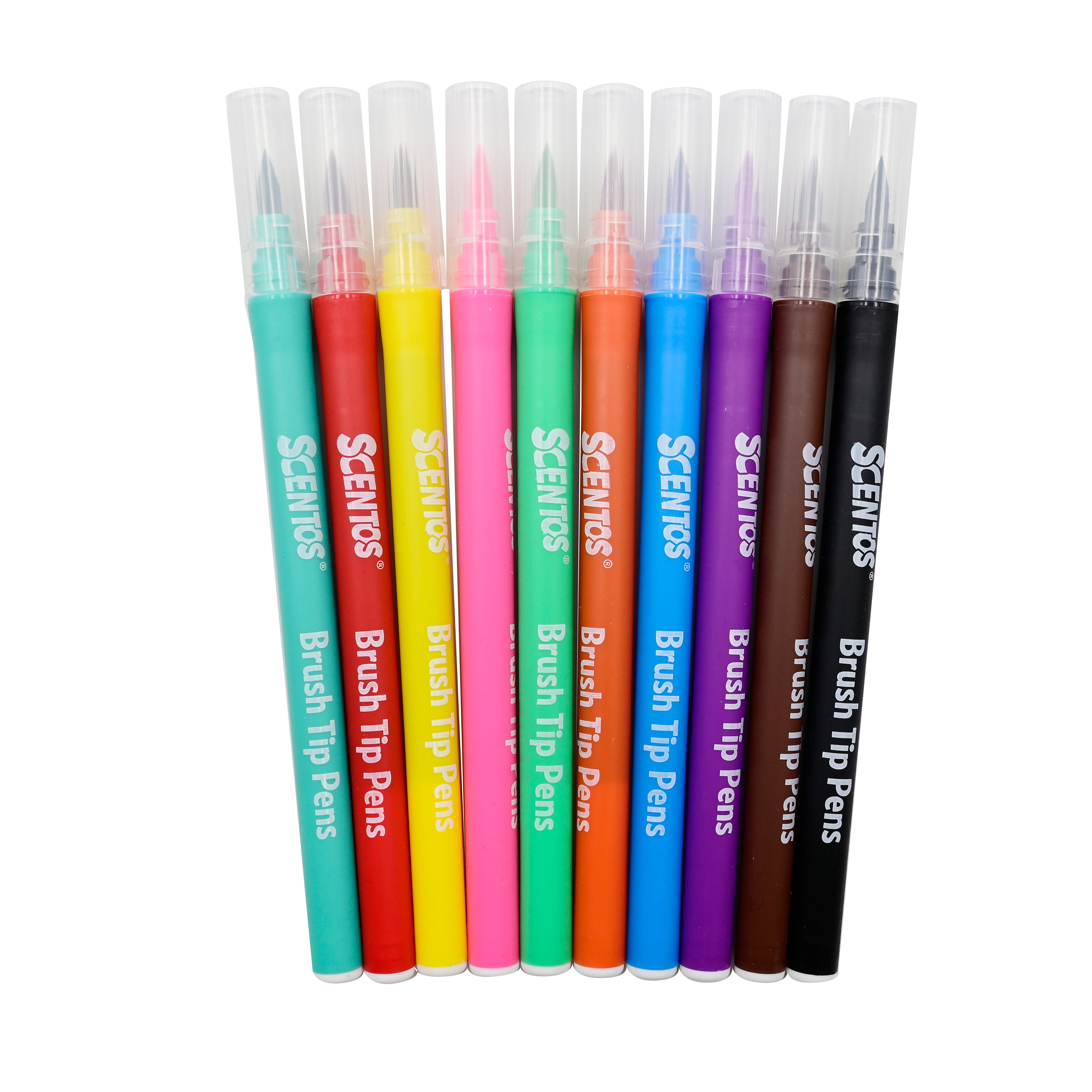 SCENTOS  Scented 10 BRUSH TIP PENS